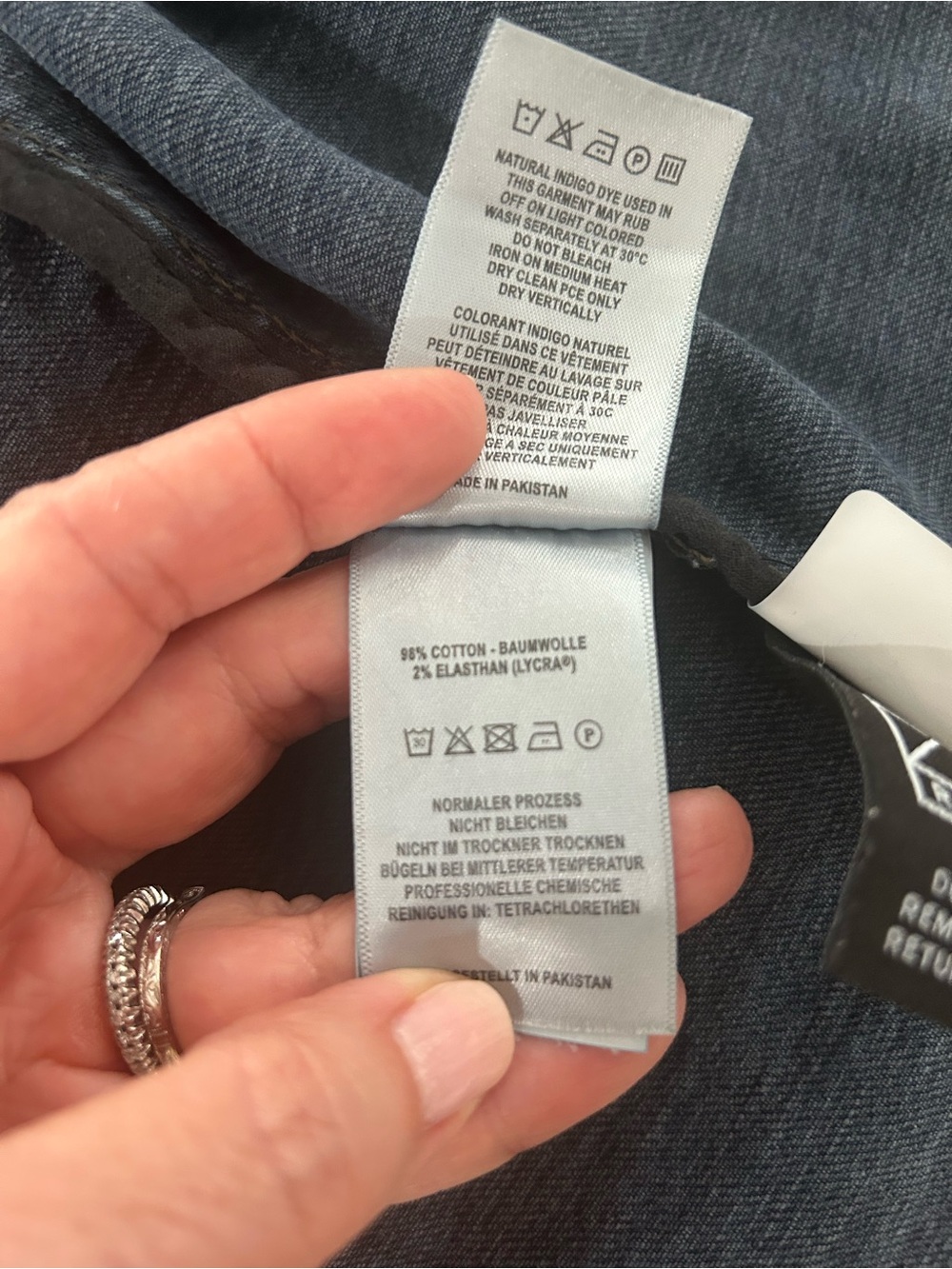 DL1961 Dark Blue Denim Vest- Luxury - Picture 9 of 12